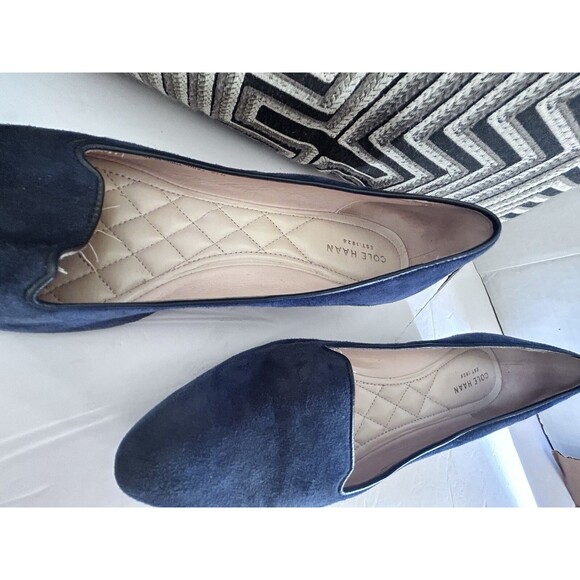 cole haan women 8.5 blue suede wedge - Picture 8 of 15